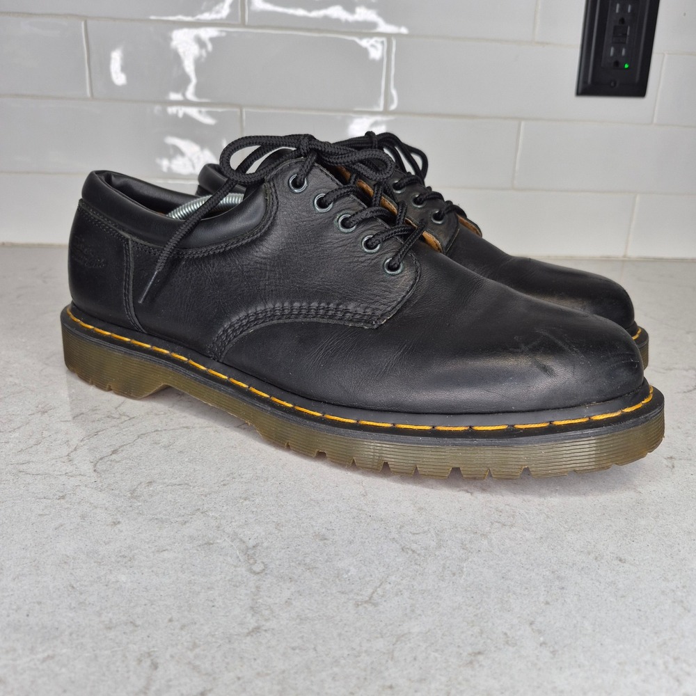 Dr Martens 8053 Leather Padded Collar Oxford Shoes Mens 14 Black